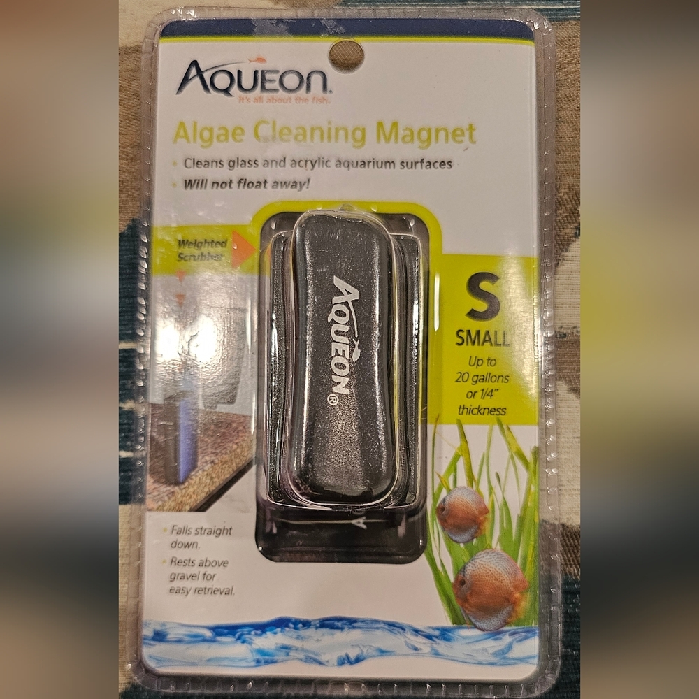 Aqueon Algae Cleaning Magnets Glass/Acrylic, 20 Gallons Aquarium Or 1/4" Glass